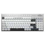 Wireless Low Profile Mechanical Keyboard 98 Keys PBT SATURN STORM Red axis - Tophatter Daily Deals