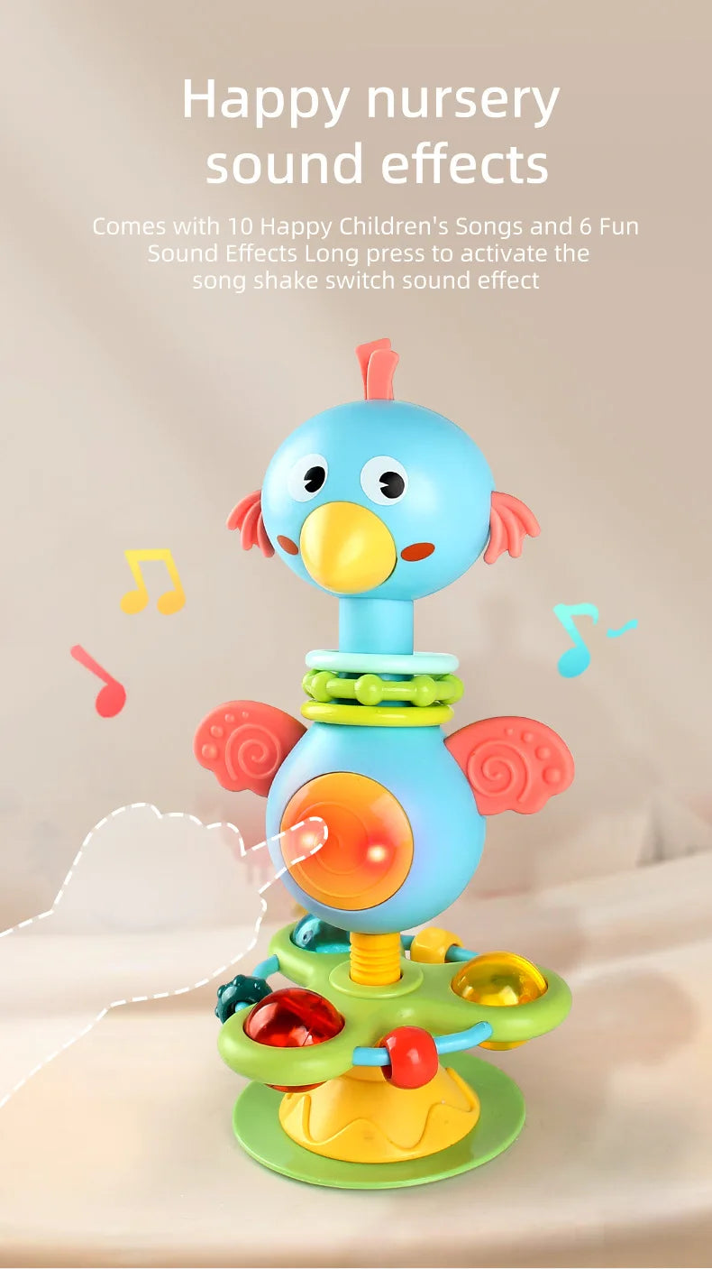 Baby Soothing Rattle Suction Cup Newborn Sensory Toys - Tophatter Daily Deals