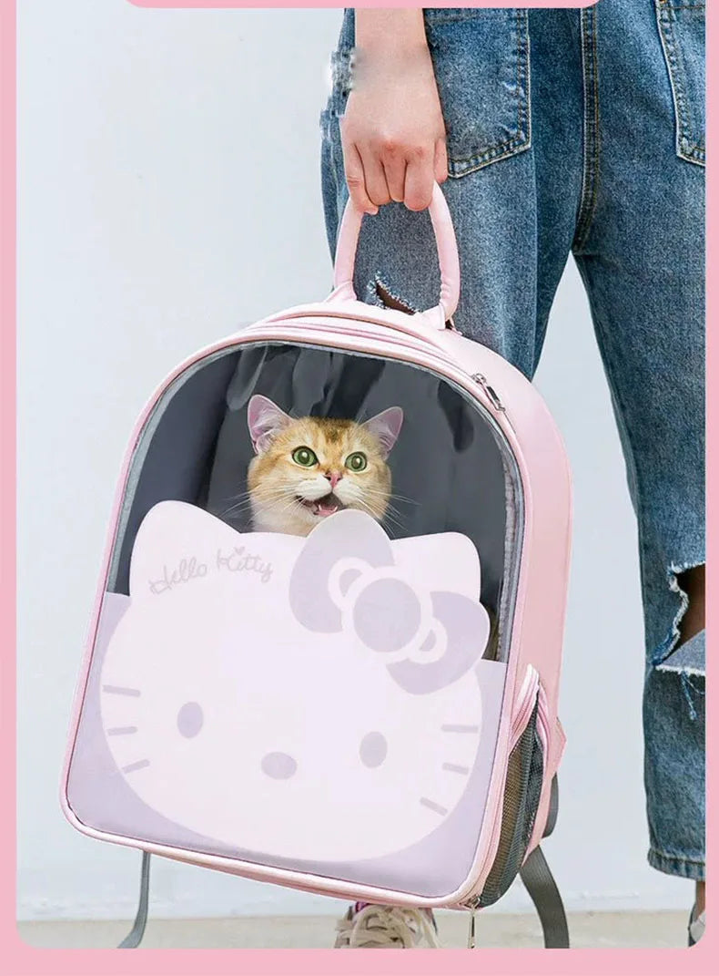 Hello Kitty Window Breathable Travel Bag Pet Small Dog Cat Carrier Backpack Animals - Tophatter Daily Deals