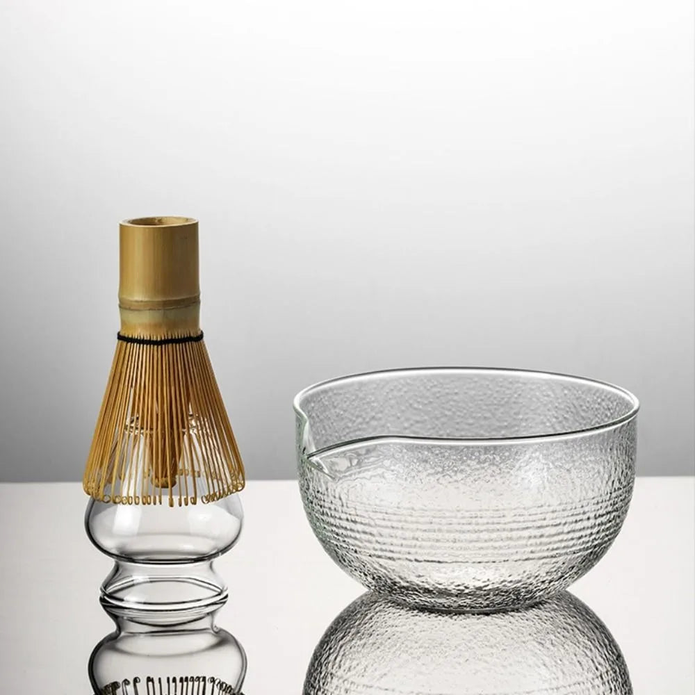 Matcha Mixing Bowl Glass Pouring Spout Japanese Tea - Tophatter Daily Deals