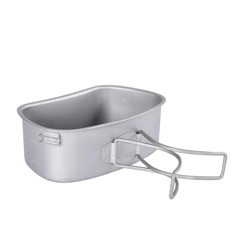 Titanium Camping Cooking Mess Set Grey Camp Cooking - Tophatter Daily Deals