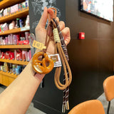 Woven Rope Bowknot Keychain With Cute Pastry Charms Prestrel - Tophatter Daily Deals