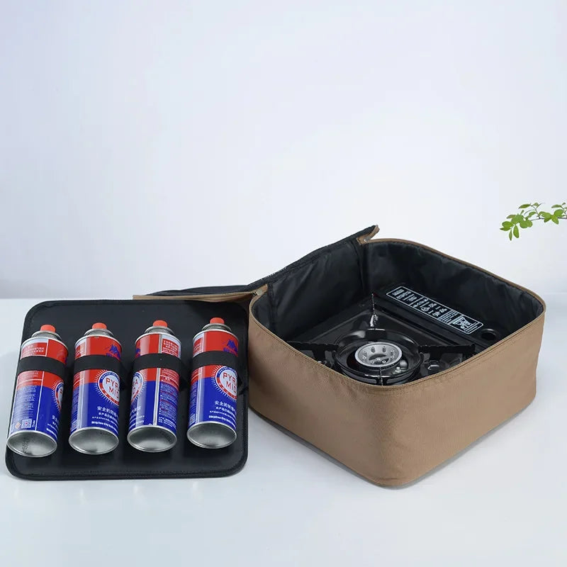 Camping Stove Gas Tank Storage Bag Khaki Camp Cooking - Tophatter Daily Deals