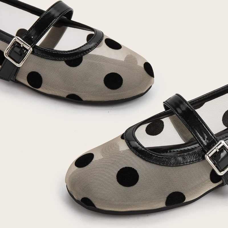 Breathable Women Mary Jane Flats - Round Toe Mesh, Casual - Tophatter Daily Deals