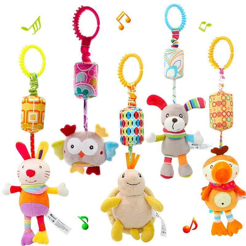 Baby Rattle Hanging Plush Toy Newborn Sensory Toys Gift - Tophatter Daily Deals