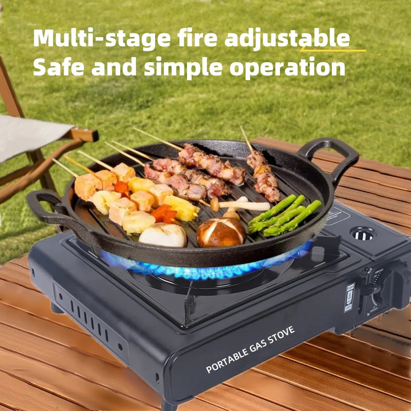 Camping Gas Stove Propane Cassette Burner Black Camp Cooking - Tophatter Daily Deals