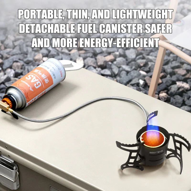 2600W Infrared Camping Stove Black Camp Cooking - Tophatter Daily Deals