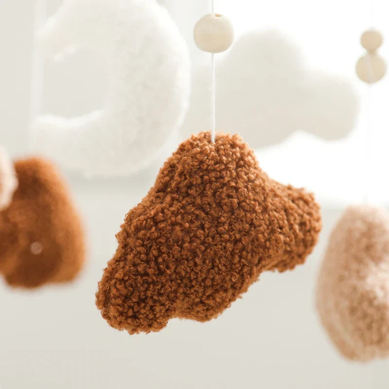 Baby Crib Mobile Wooden Musical Newborn Sensory Toys - Tophatter Daily Deals