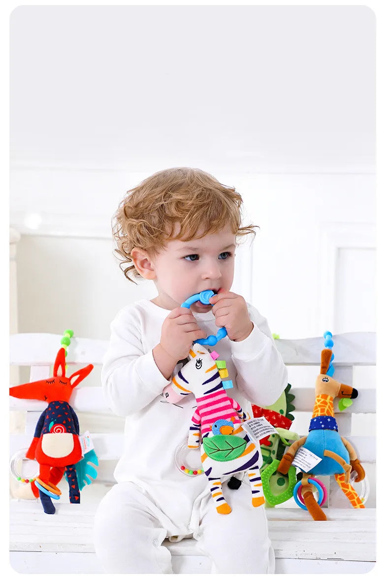 Giraffe Spiral Crib Toy Newborn Sensory Toys Rattle - Tophatter Daily Deals