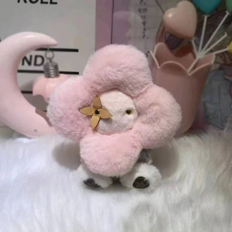 Sunflower Plush Keychain Bag Charm Pink Mini Cozy Gift - Tophatter Daily Deals