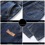 Stretchy Men Wide Leg Jeans - Drawstring Waist, Denim - Tophatter Daily Deals