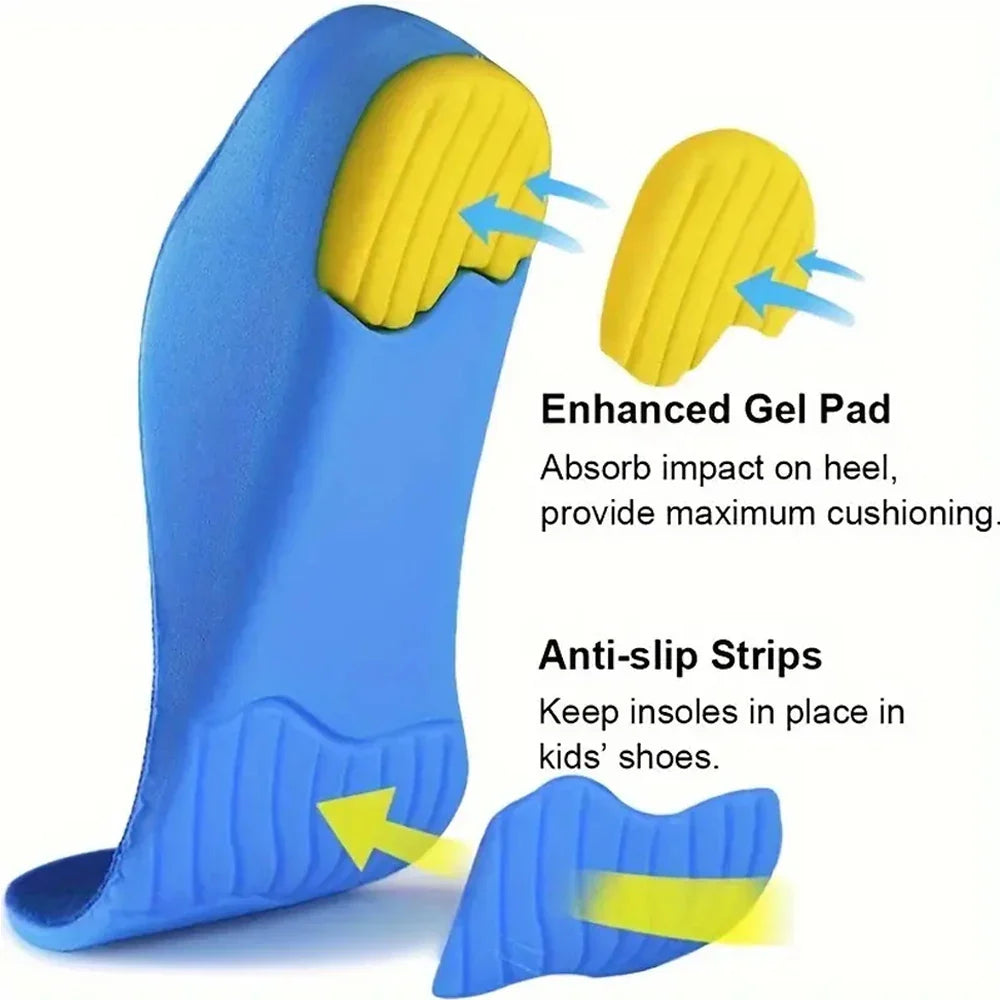 Kids Orthotic Insoles High Arch Support Sports Comfort Plantar Fascia Insole - Tophatter Daily Deals