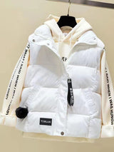 Warm Cozy Womens Puffer Vest - Boxy Short, Quilted, For Winter - Tophatter Daily Deals