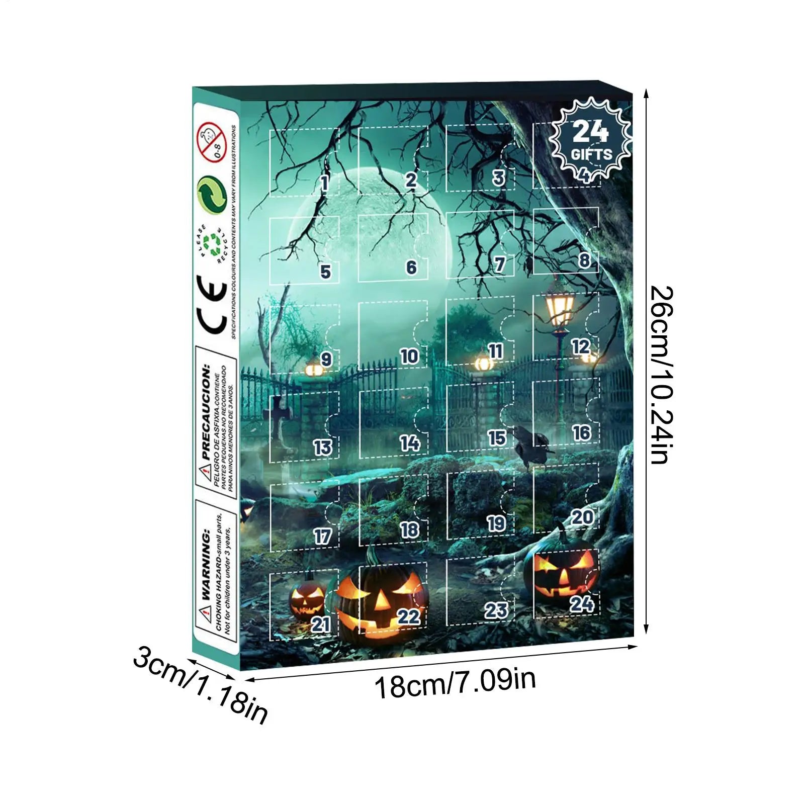 Halloween Advent Calendar 24 Days Tabletop Decor Collectible - Tophatter Daily Deals