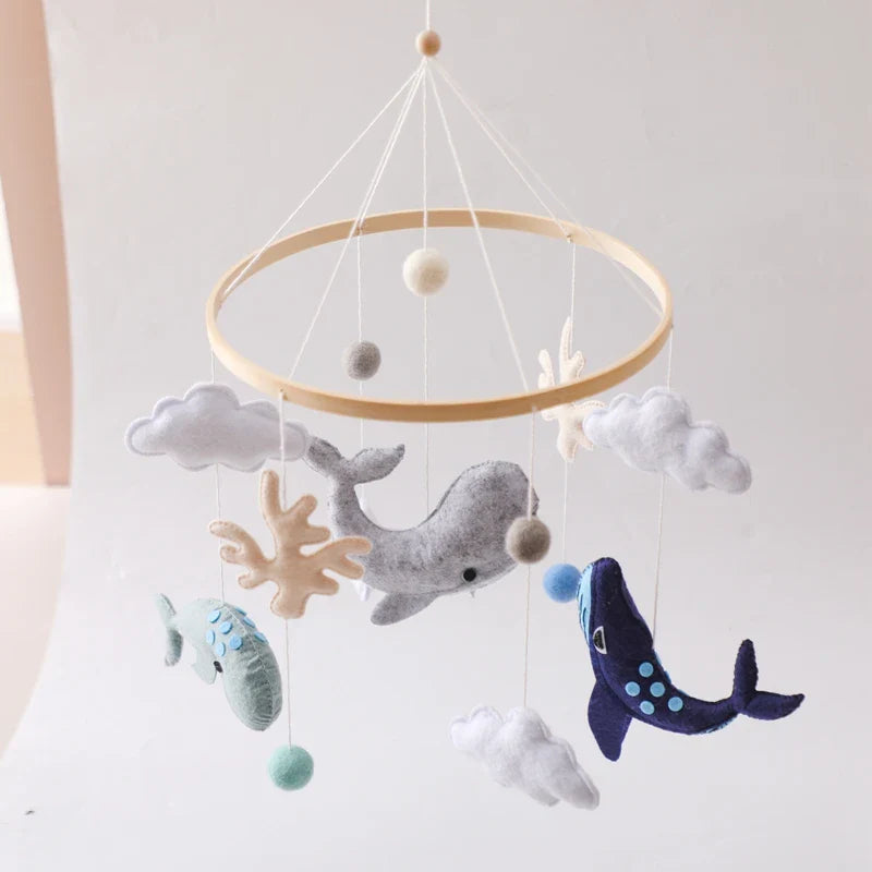 Baby Crib Mobile Wooden Musical Newborn Sensory Toys - Tophatter Daily Deals