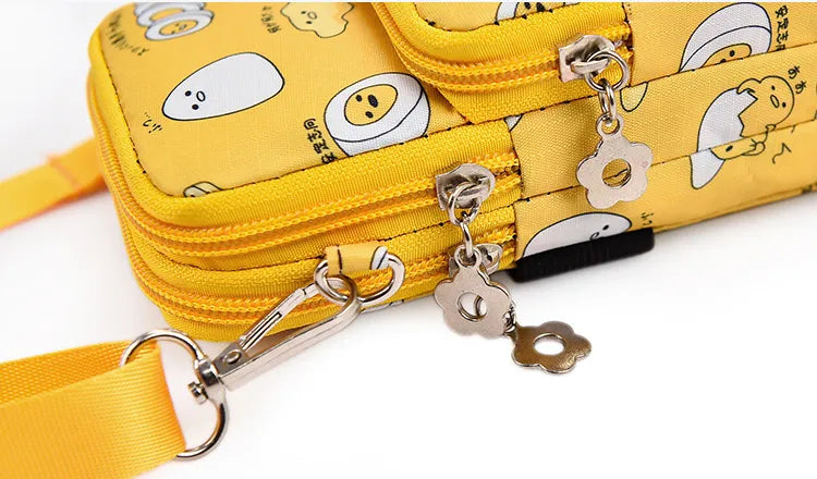 Sanrio New Gudetama Mobile Messenger Bag Lazy Egg Mini Small Bag Coin Purse Food - Tophatter Daily Deals