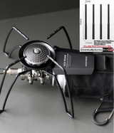 Spider Folding Camping Gas Stove Black Camp Cooking - Tophatter Daily Deals