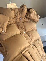 Insulating Women’s Hooded Puff Vest - Hip-Length, Down - Tophatter Daily Deals