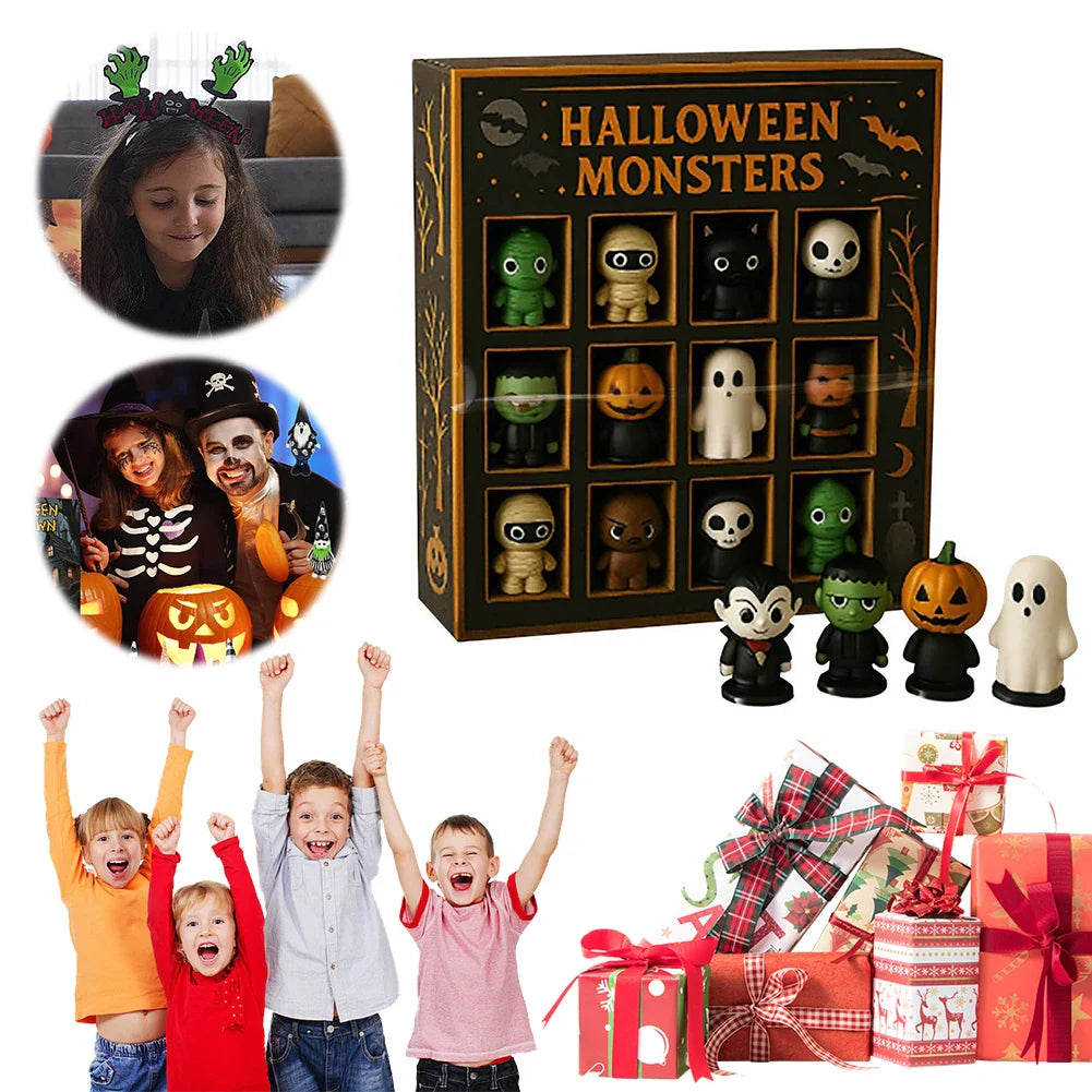 Halloween Advent Calendar 12 Spooky Mini Dolls 2025 - Tophatter Daily Deals