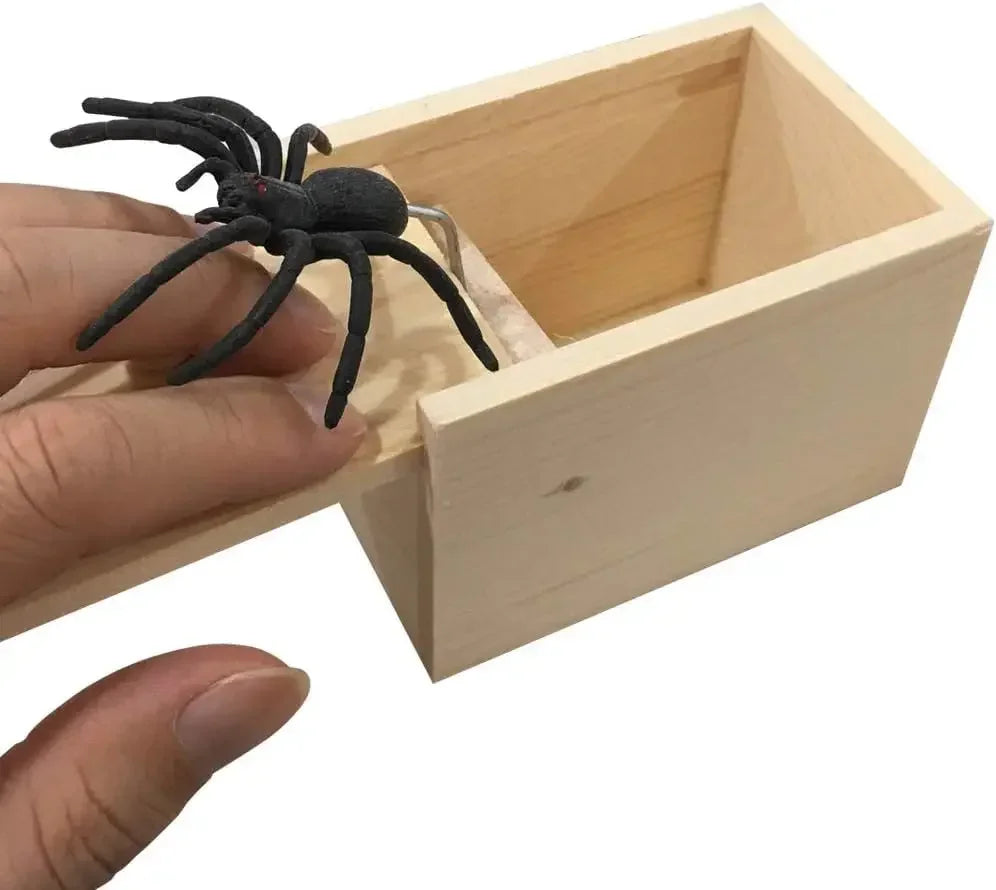 Funny Pop-Up Spider Scare Box - Desk Decor Gag Gift for Halloween, Christmas & Birthday, Novelty Office Toy & Home Decoration - Tophatter Daily Deals