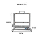 Open Frame ATX PC Case Rack Modular Water Air Cooling MATX silver - Tophatter Daily Deals