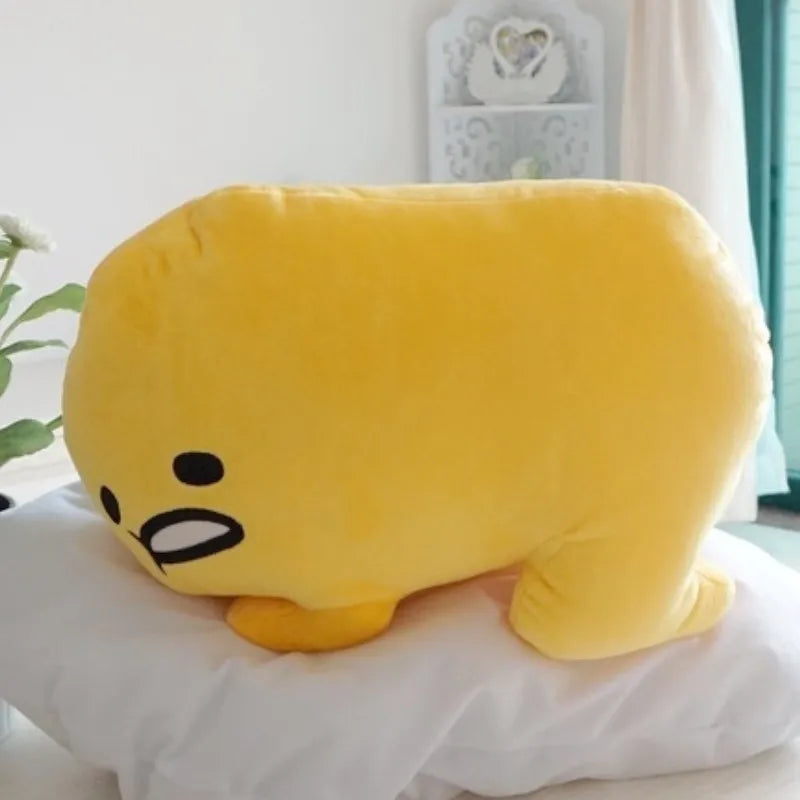 Sanrio Gudetama Plush Soft Stuffed Plushie Lazy Egg Pillow B - 30cm x 40cm Food - Tophatter Daily Deals
