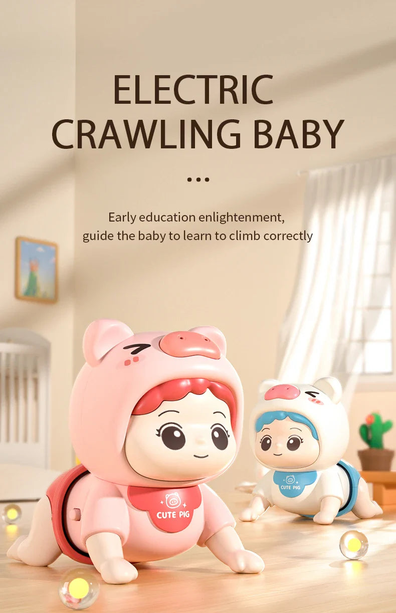 Baby Crawling Guide Toy Newborn Sensory Toys Music Aid - Tophatter Daily Deals