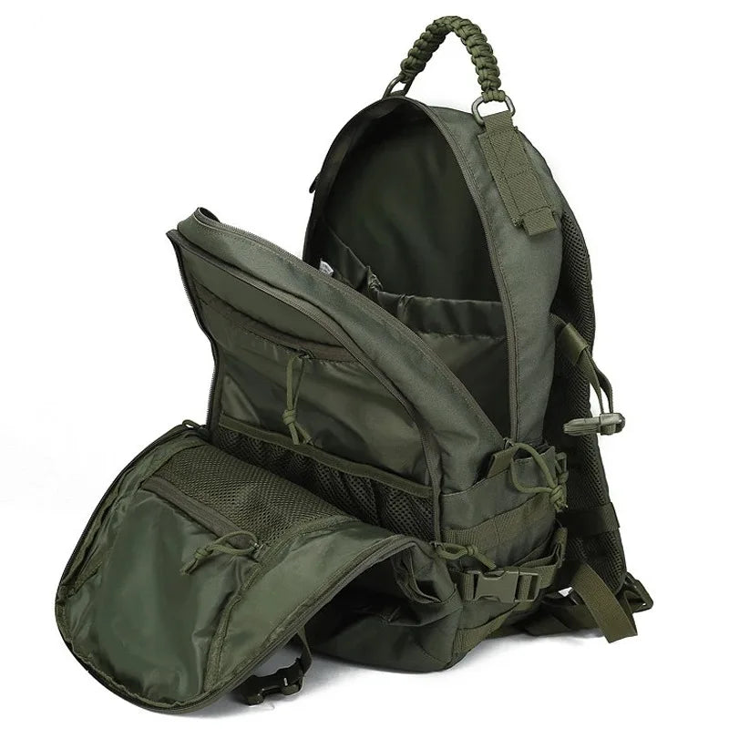 35L Waterproof Camo Hiking Backpack Green Backpacks - Tophatter Daily Deals