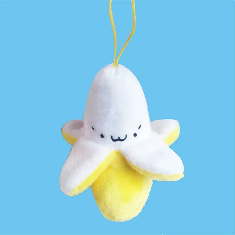 Kawaii Banana Plush Keyring Pendant Key Chain Ring Food - Tophatter Daily Deals