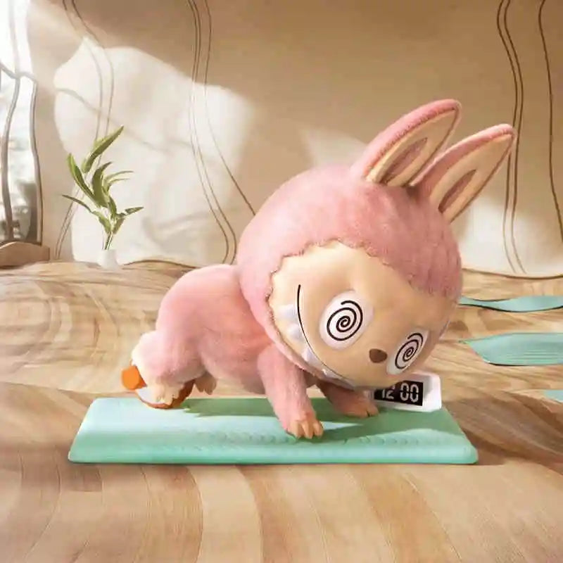 Genuine Pop Mart Labubu The Monsters Lazy Yoga Series Figures Ab Roller Mythical - Tophatter Daily Deals