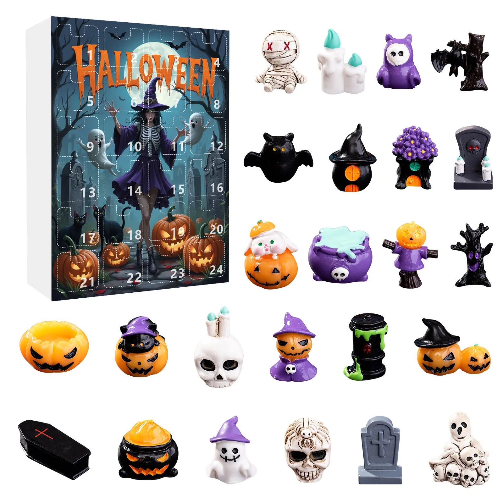 Halloween Advent Calendar 24 Day Non Candy Surprise Gifts G - Tophatter Daily Deals