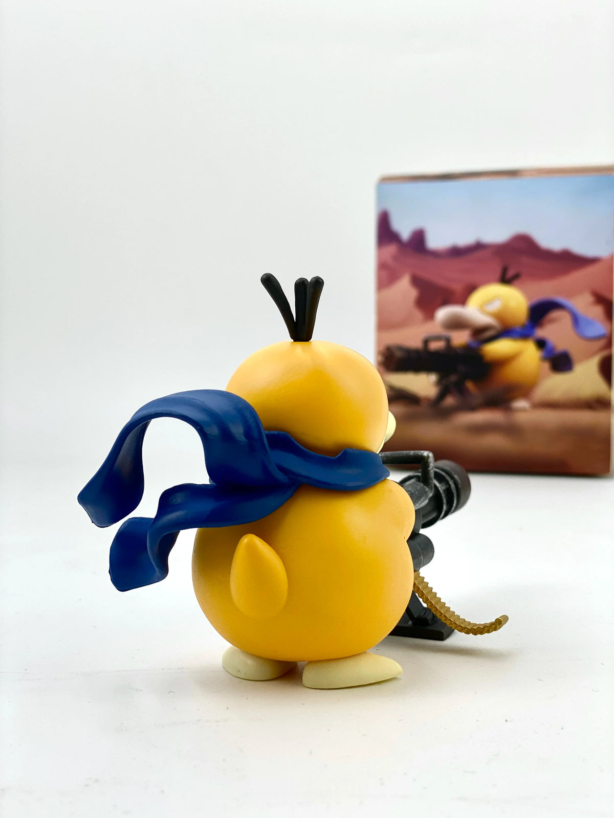Pokemon Psyduck Gatling Gun Anime Figure Cross Dressing Toys PVC Statue Model Collection Decor Creative Peripheral Birthday Gift - Tophatter Daily Deals