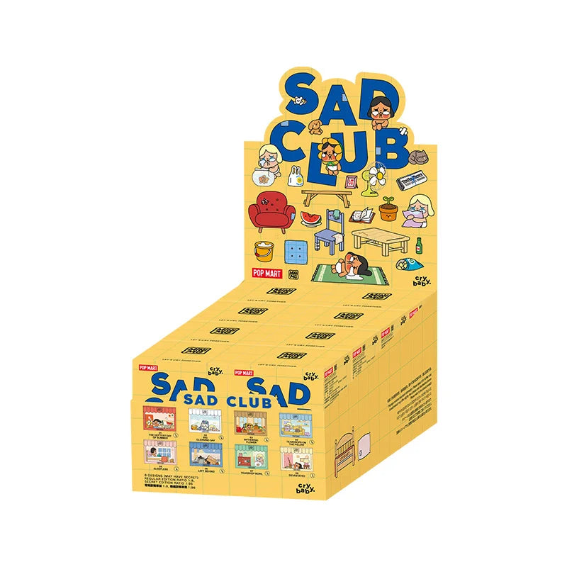 Genuine Pop Mart Crybaby Sad Club Series Figurine Scene Sets by Molly Full Set of 8 Boxes Flowers - Tophatter Daily Deals