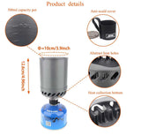 Outdoor Pot Burner Stove System Grey Camp Cooking - Tophatter Daily Deals