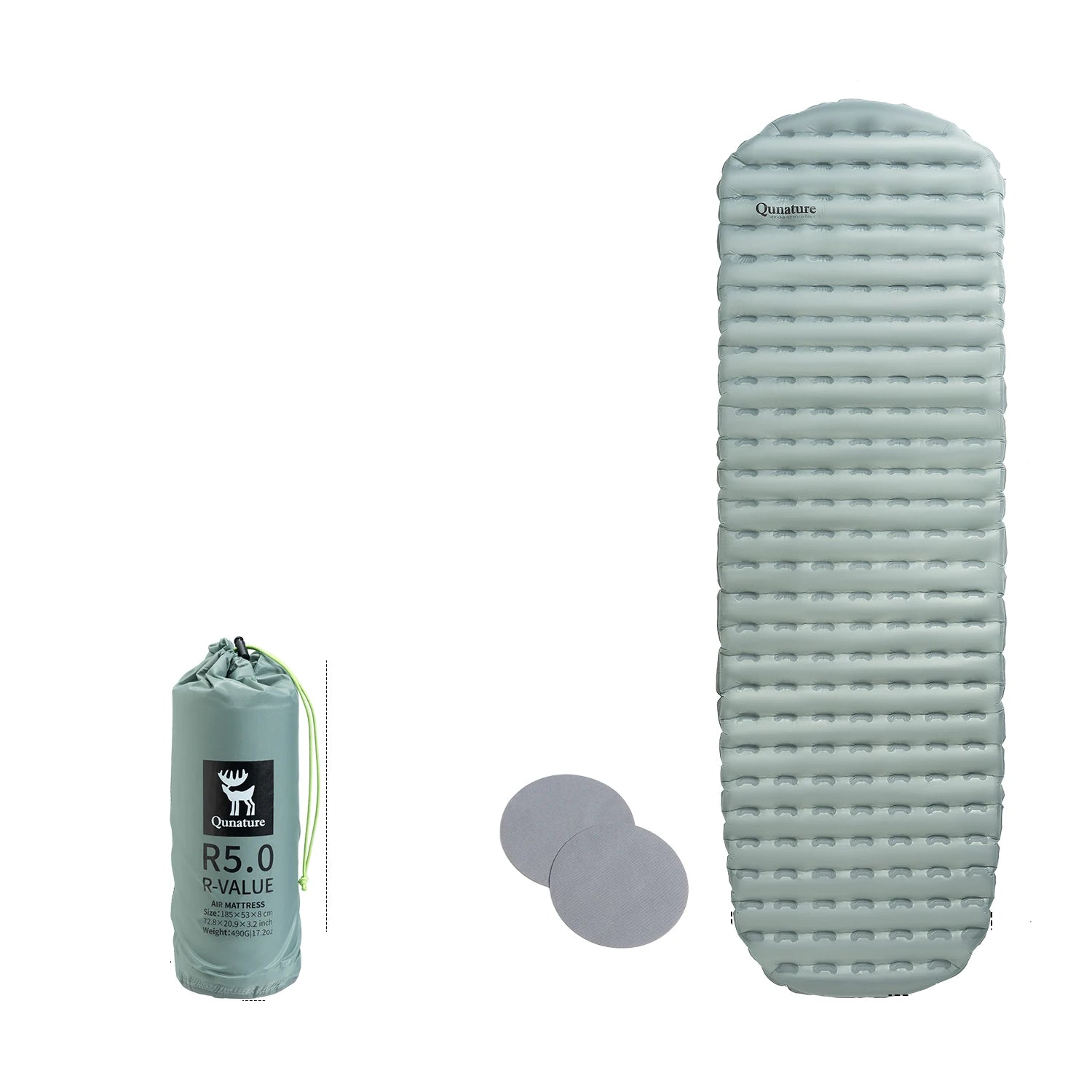Inflatable Camping Sleeping Pad Waterproof Blue Camping & Hiking - Tophatter Daily Deals