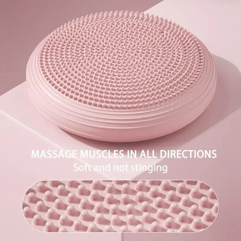 4mm Natural Rubber Flat Balance Yoga Trainer Mat Pink Yoga & Pilates Mats - Tophatter Daily Deals