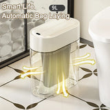 Smart Sensor 9L Automatic Bagging Kitchen Trash Can - Tophatter Daily Deals