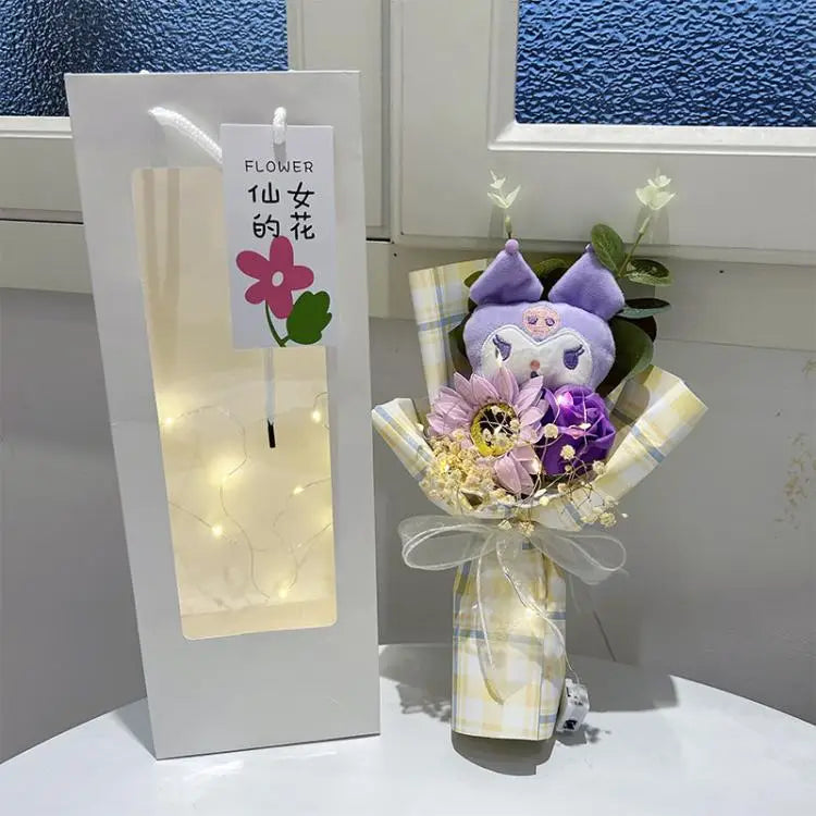 Sanrio Plush Bouquet Hello Kitty Kuromi Cinnamoroll My Melody Flowers - Tophatter Daily Deals