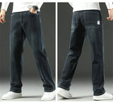 Stretchy Men’s Jeans - Wide Leg, Cotton, Business Casual - Tophatter Daily Deals