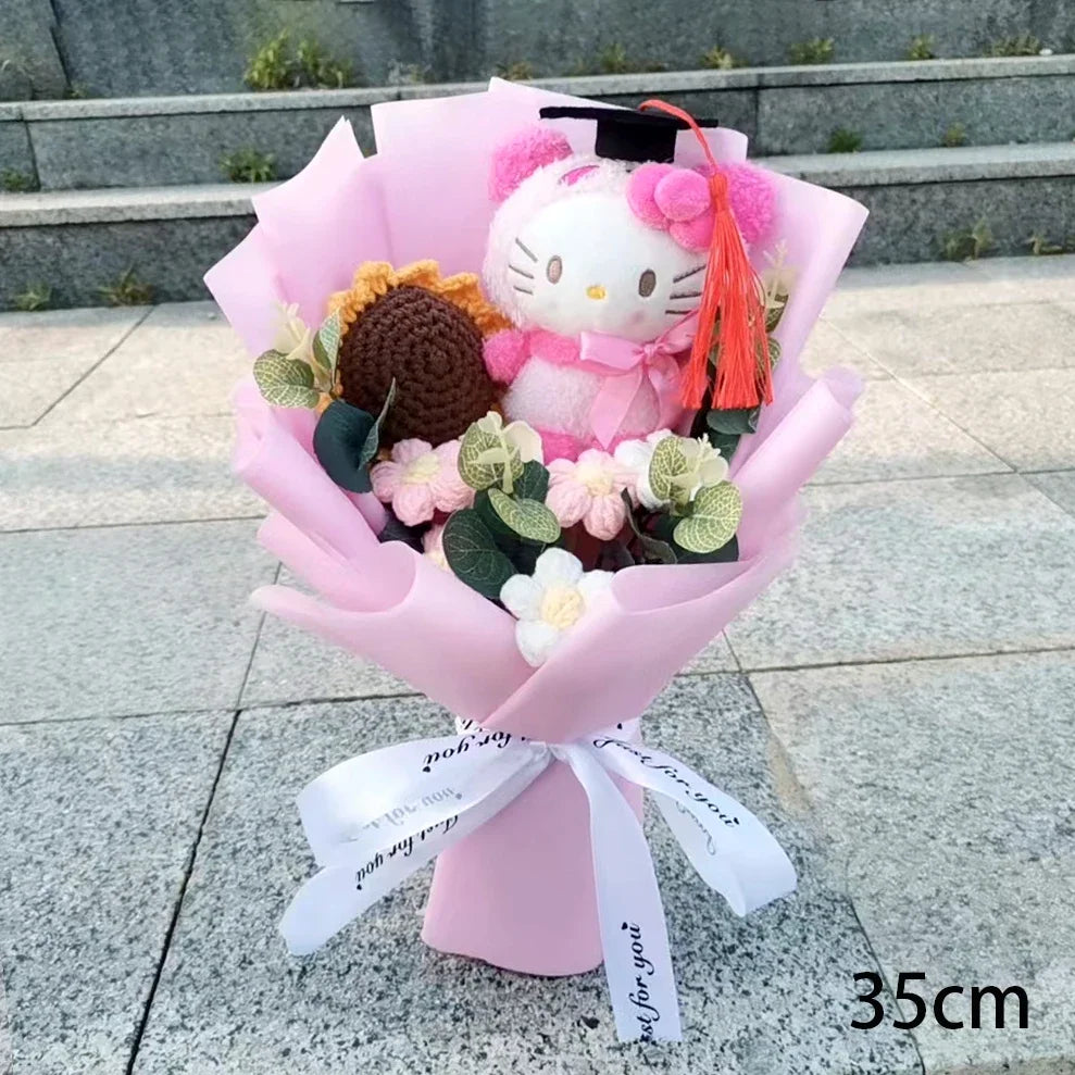 Sanrio Hello Kitty Plush Bouquet Flowers Hello Kitty (Graduation) Flowers - Tophatter Daily Deals
