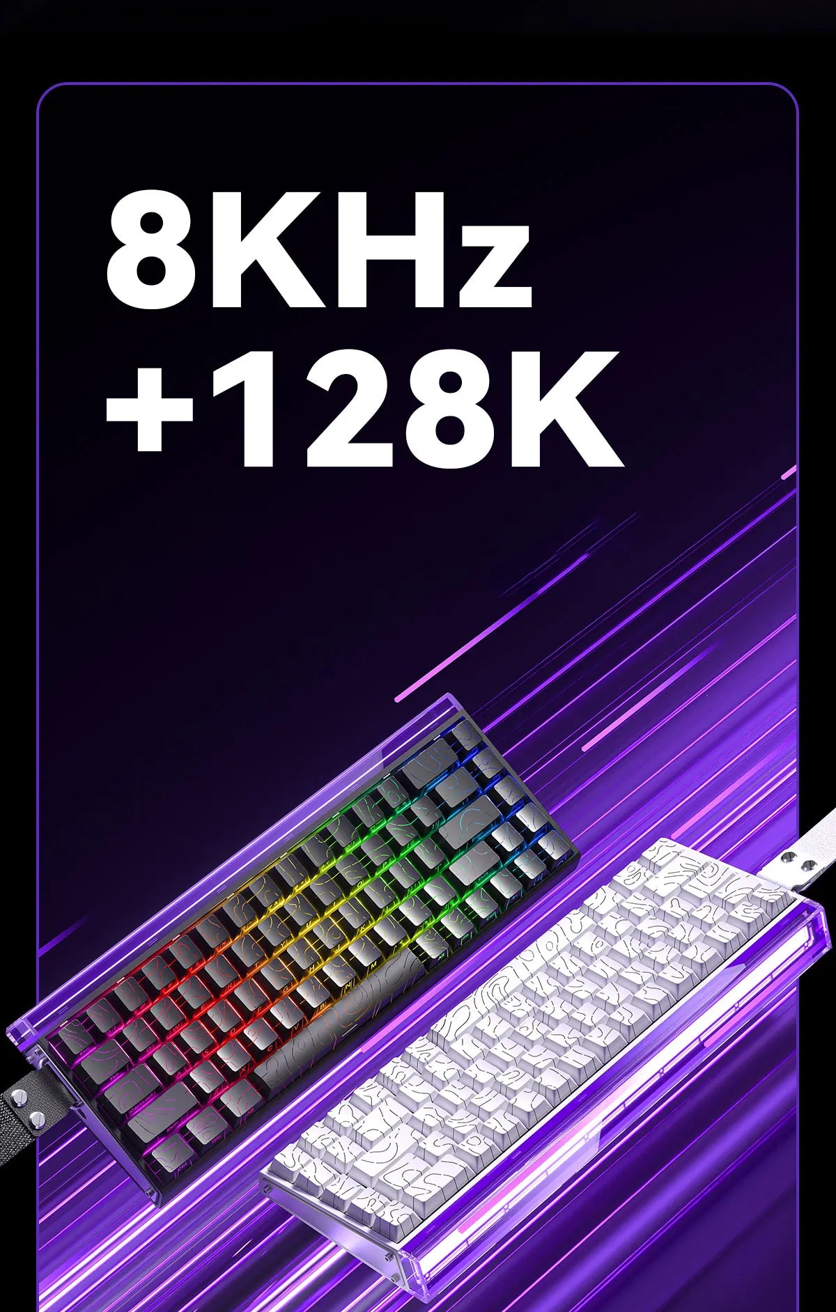 Mechanical Gaming Keyboard 68 Key RGB Compact Esports - Tophatter Daily Deals