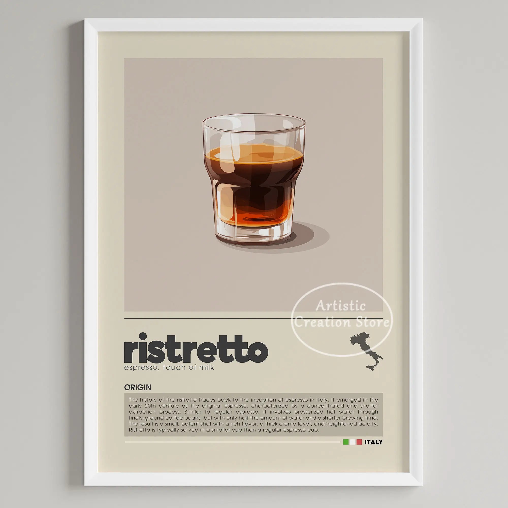 Coffee Wall Art Six Panel Minimalist Kitchen Cafe Decor 3 - Tophatter Daily Deals