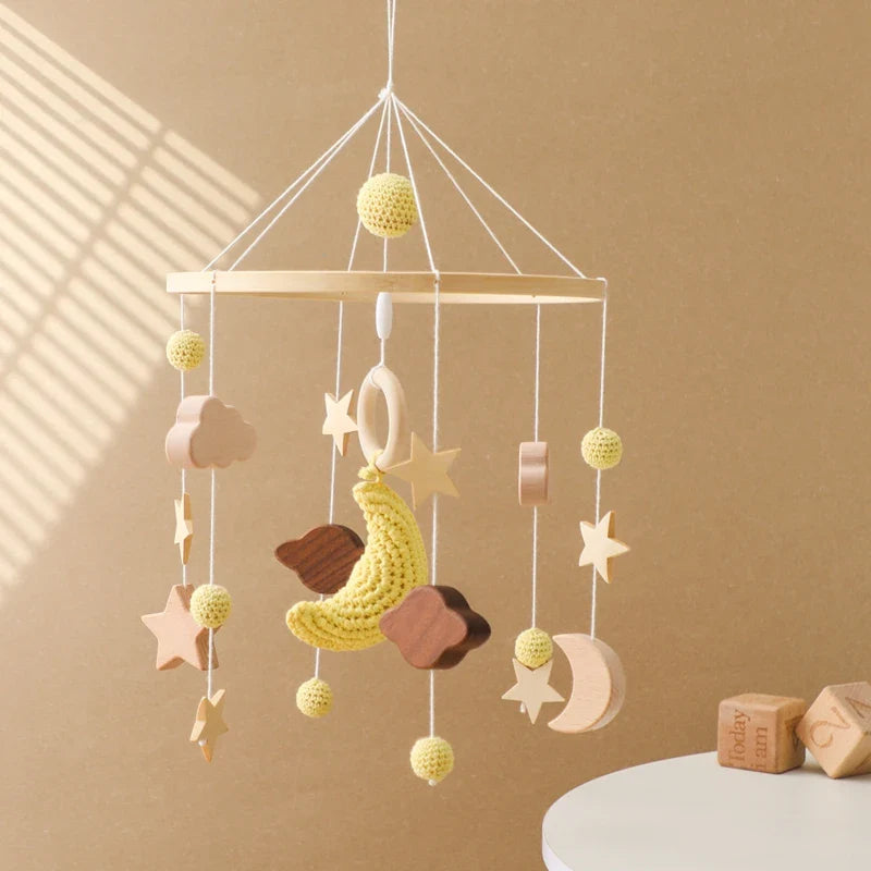 Hot Air Balloon Crib Mobile Newborn Sensory Toys Soothing - Tophatter Daily Deals