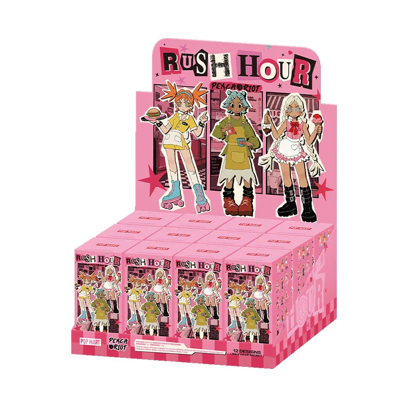Genuine Pop Mart Peach Riot Rush Hour Series Figures Blind Box Full Set of 12 Boxes Anime - Tophatter Daily Deals