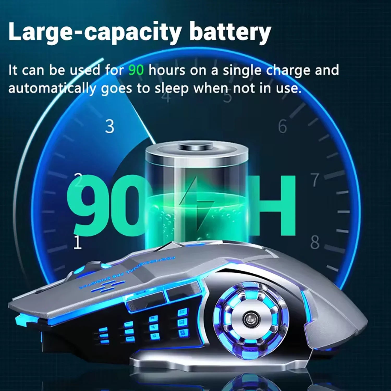 Wireless Rechargeable Gaming Mouse Bluetooth Silent Backlit - Tophatter Daily Deals