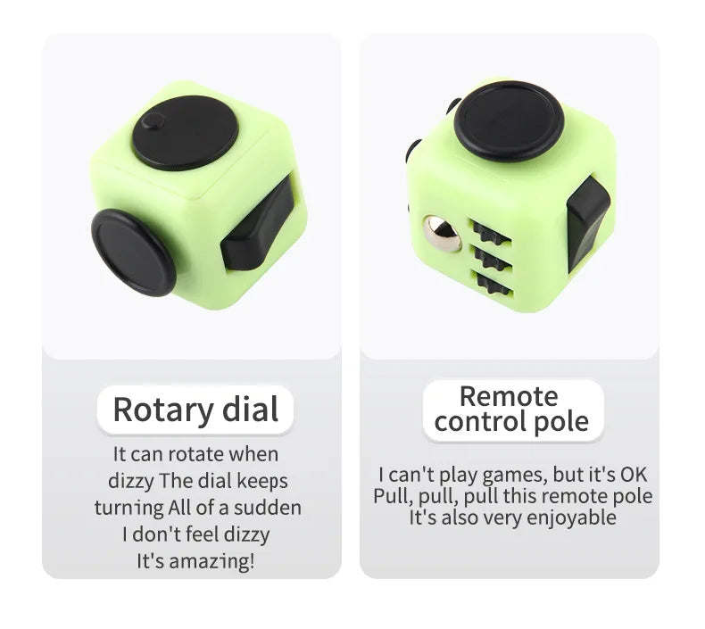 Fidget Cube Antistress Spinner Toy Sensory Stress Relief - Tophatter Daily Deals