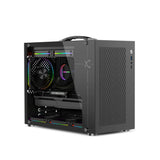 Mini ITX PC Case Transparent Side 240mm Water Cooling - Tophatter Daily Deals