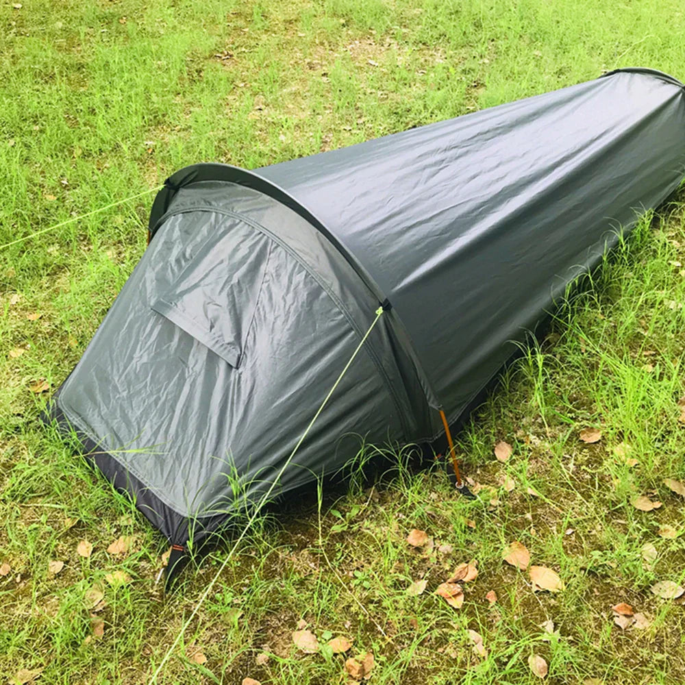 Ultralight Single-Person Camping Tent Green Tents - Tophatter Daily Deals
