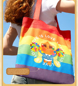 Genuine Pop Mart Crybaby Cheer Up, Baby! Series - Rainbow Canvas Bag Anime - Tophatter Daily Deals