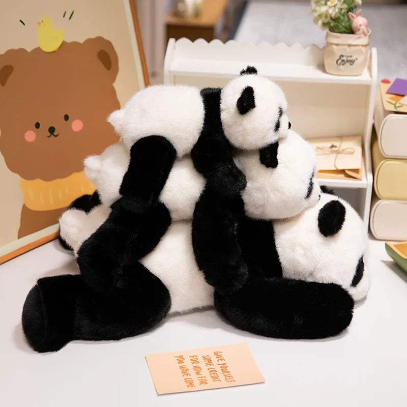 Realistic Weighted Baby Panda Plush Doll Christmas Gift - Tophatter Daily Deals